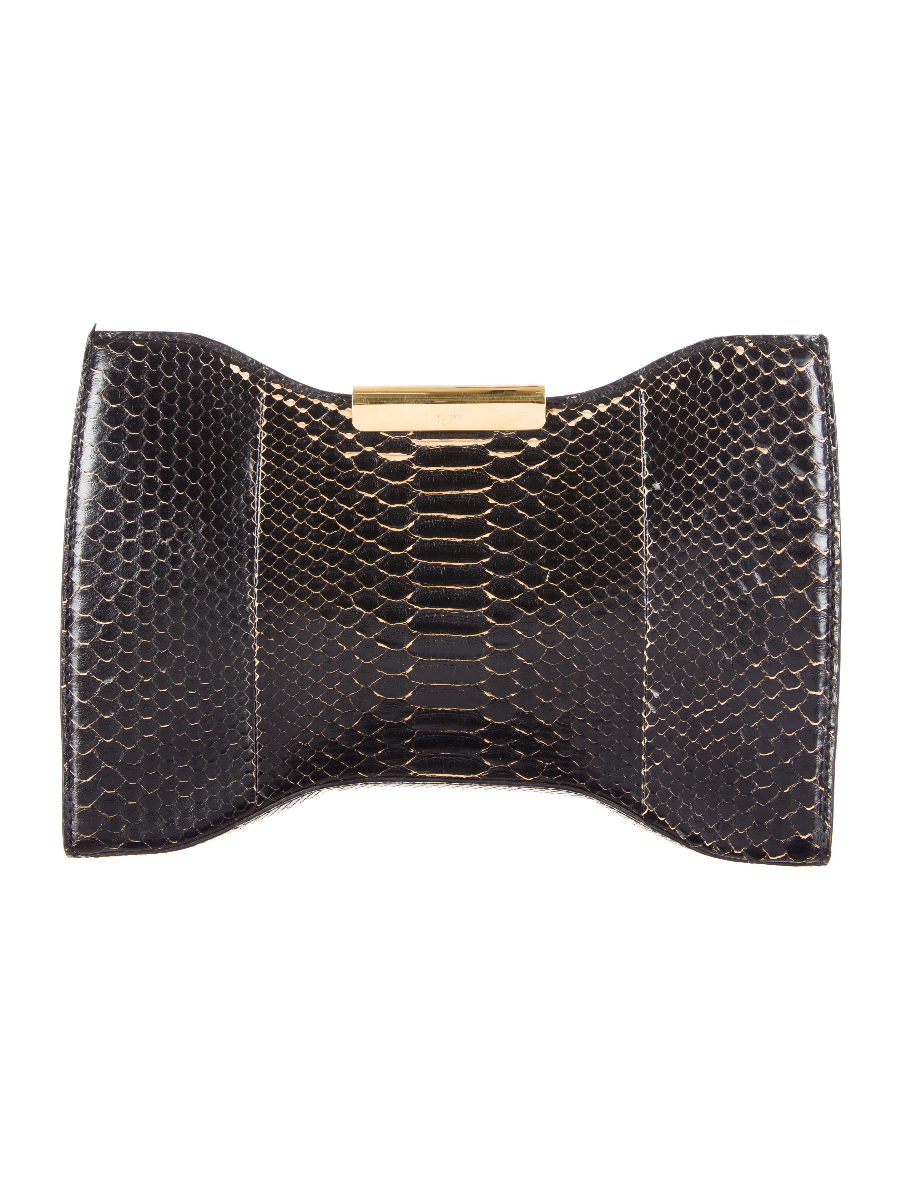 Alexander McQueen Large Python Clutch
