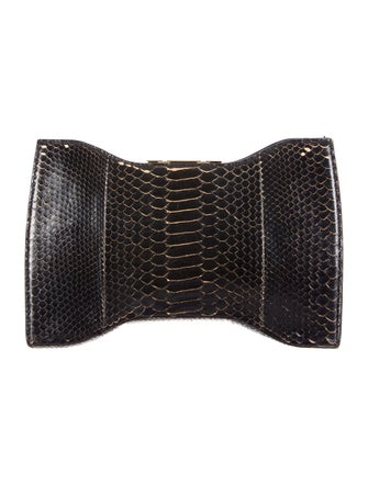 Alexander McQueen Large Python Clutch