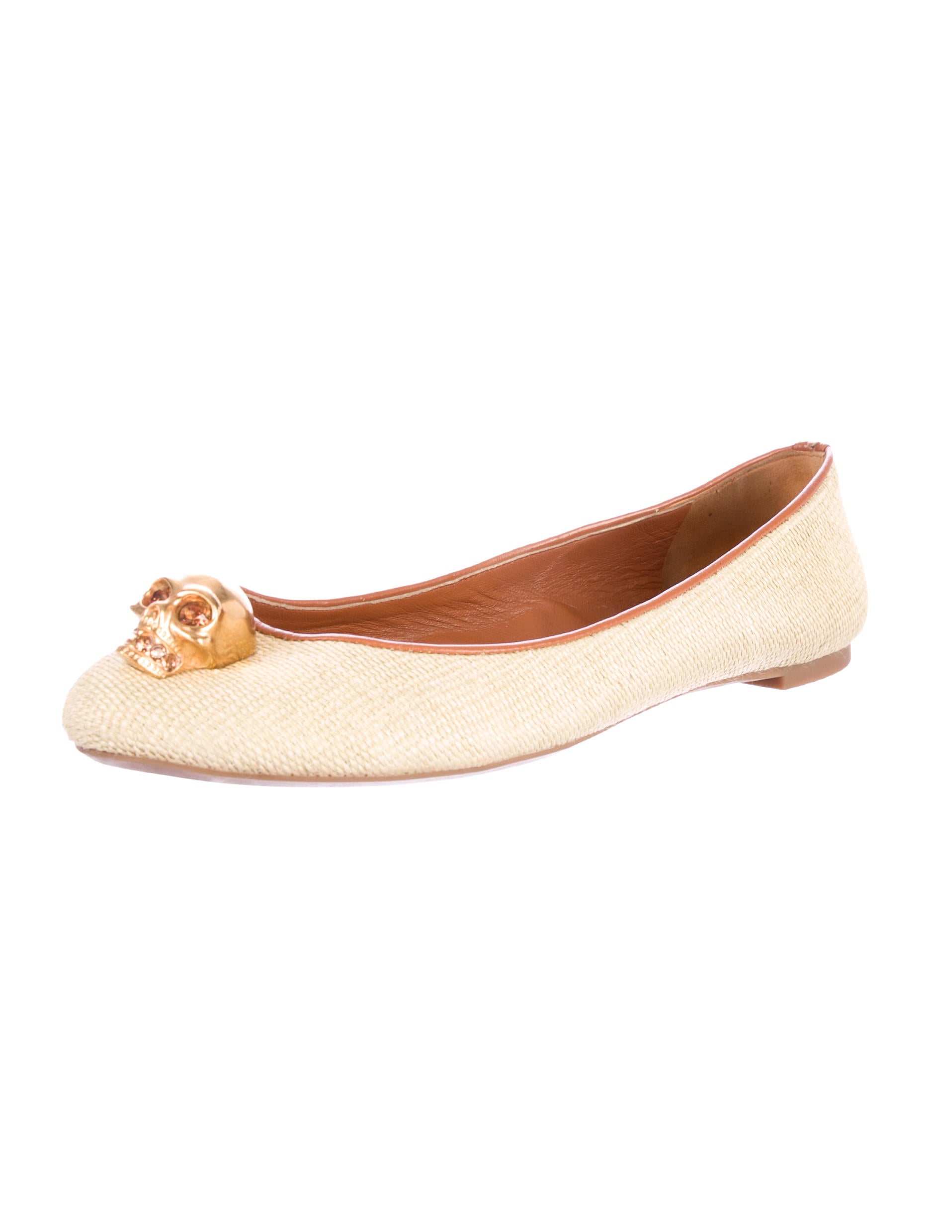alexander mcqueen skull flat shoes