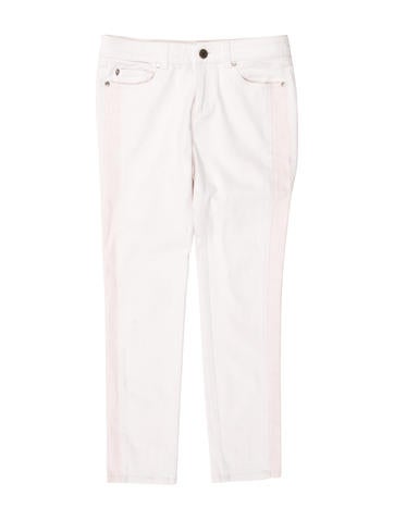 Alexander McQueen Two-Tone Skinny Jeans