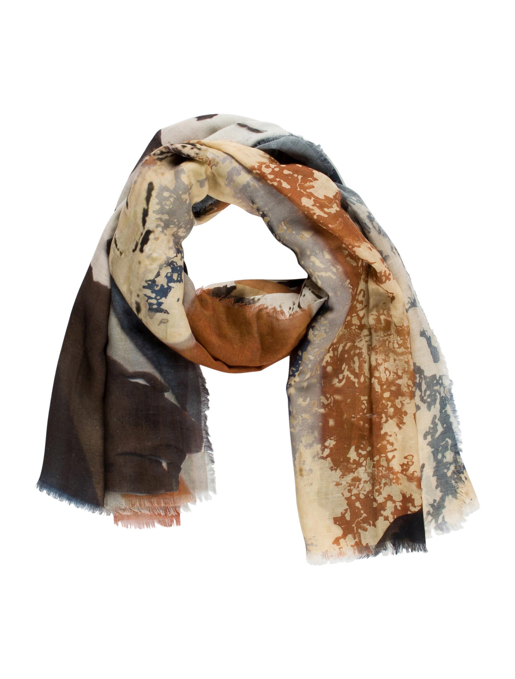 Alexander McQueen God Save the Queen Scarf - Blue Scarves and
