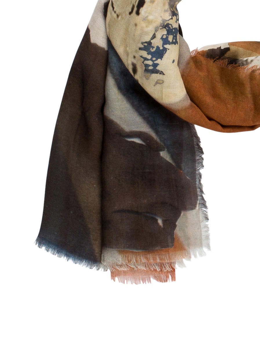 Alexander McQueen God Save the Queen Scarf - Blue Scarves and