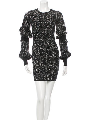 Alexander McQueen Patterned Knit Dress