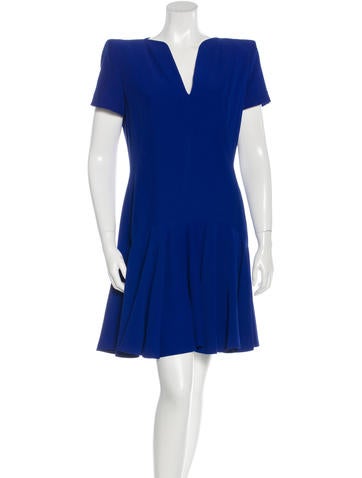 Alexander McQueen Drop Waist Flounce Dress