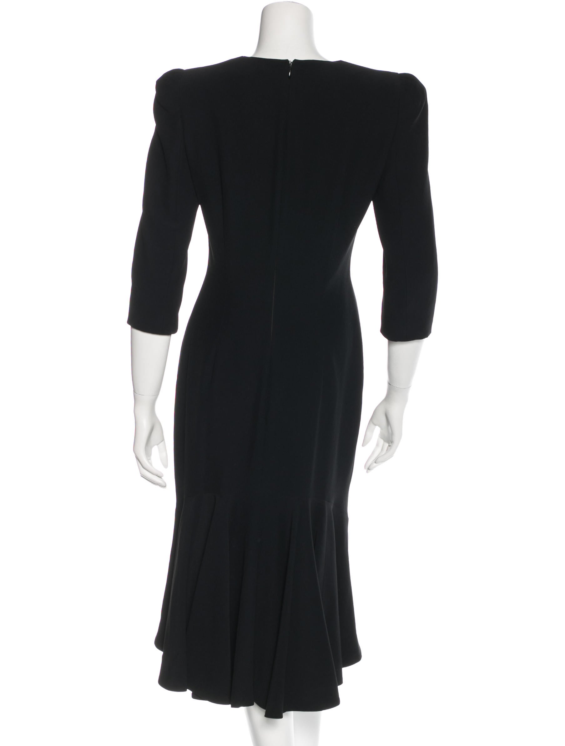 structured volume midi dress