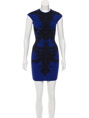 Alexander McQueen Jacquard Knit Dress