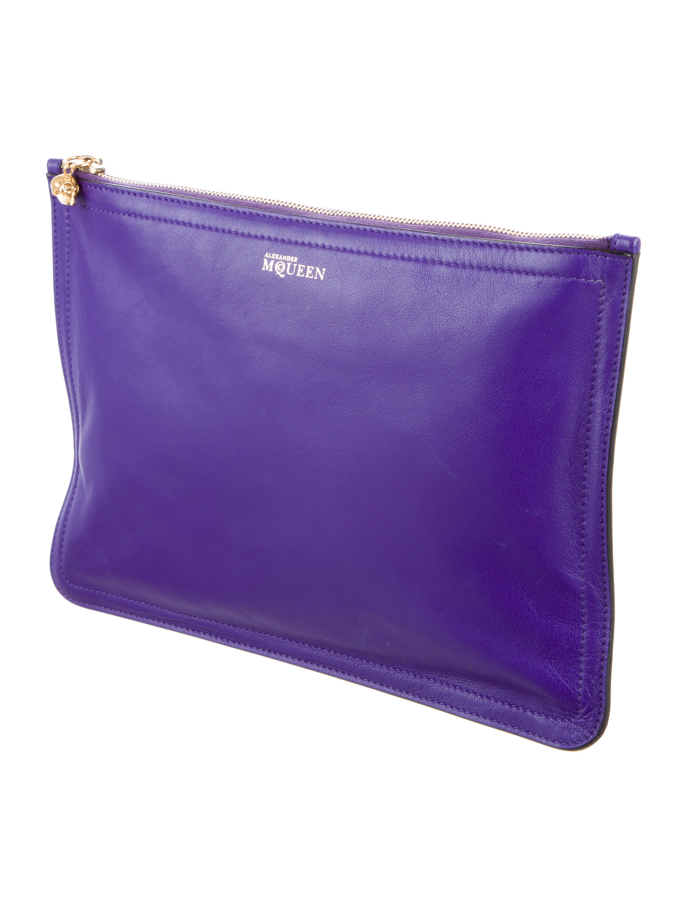 mcqueen leather zip pouch handbags ale37727 mcqueen leather zip pouch handbags ale37727