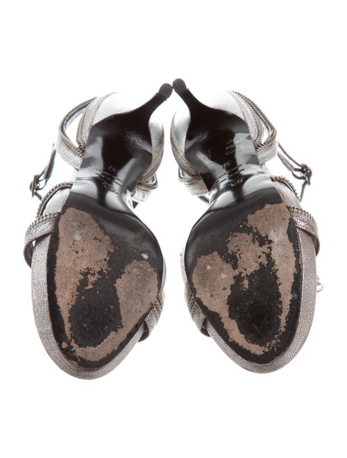 Alexander McQueen Distressed Skull Sandals