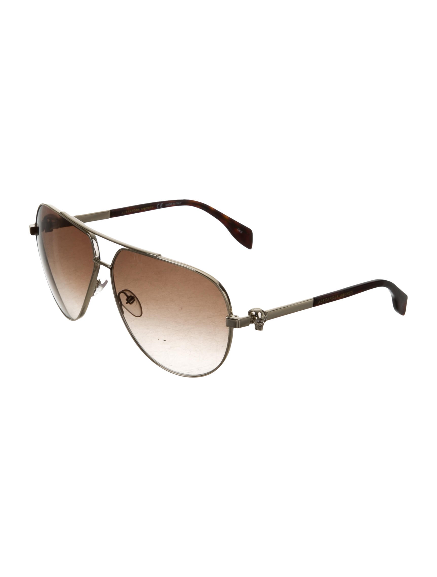 alexander mcqueen sunglasses skull aviators