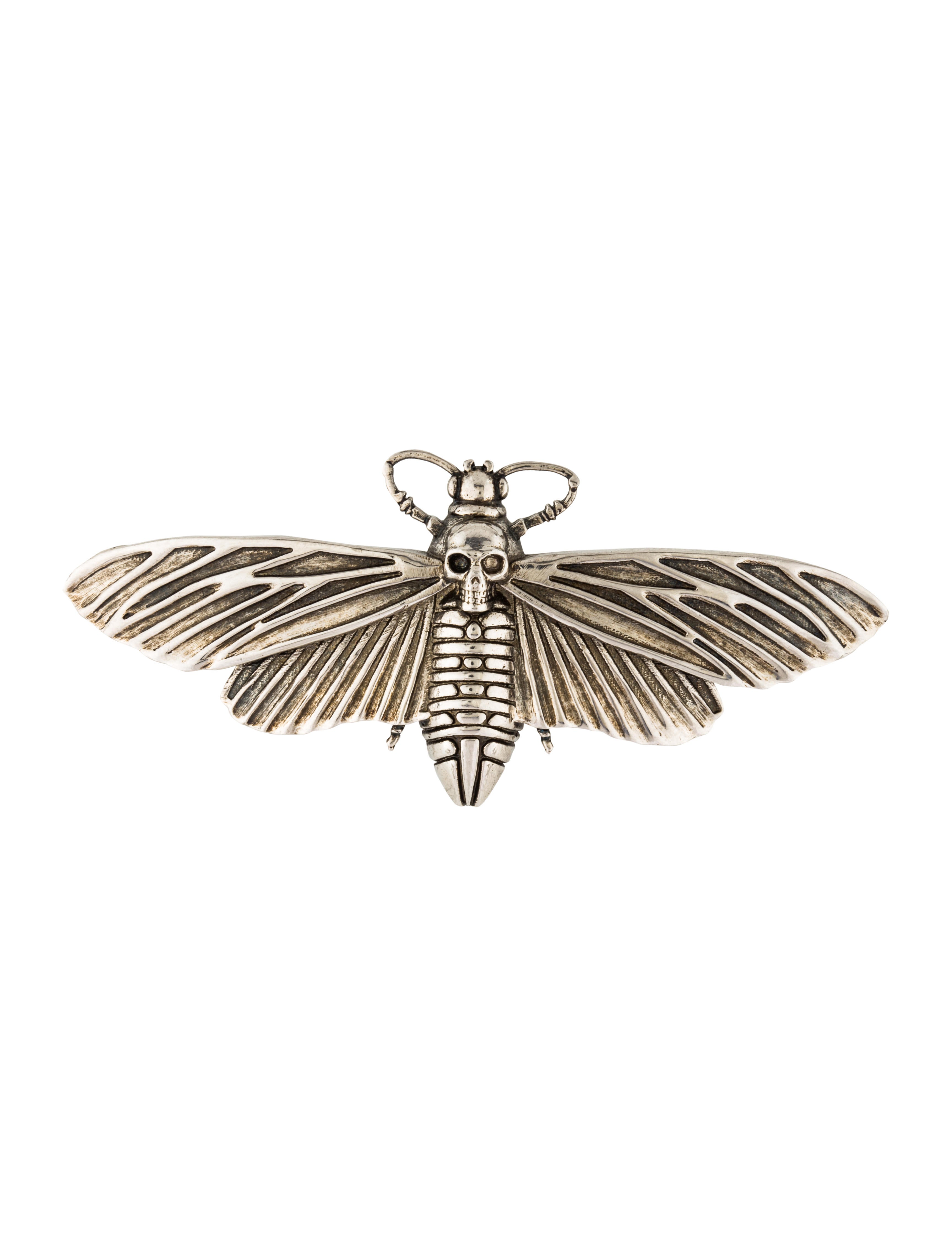 Alexander McQueen Skull Moth Brooch