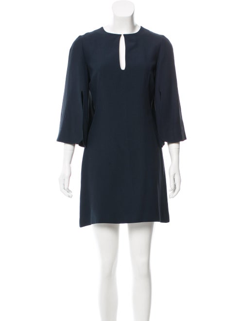Alexander McQueen Flared Sleeve Mini Dress