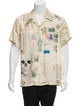 Alexander McQueen Postcard Print Casual Button-Up