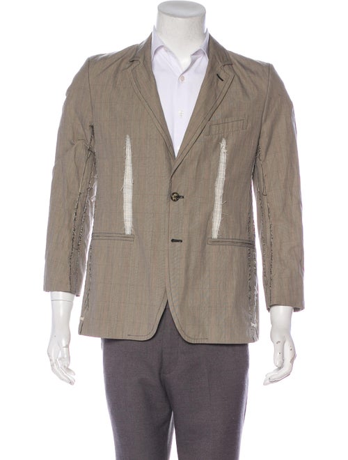 Alexander McQueen Distressed Sport Coat tan