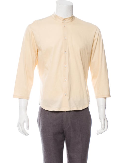 Alexander McQueen Mandarin Collar Button-Up Shirt