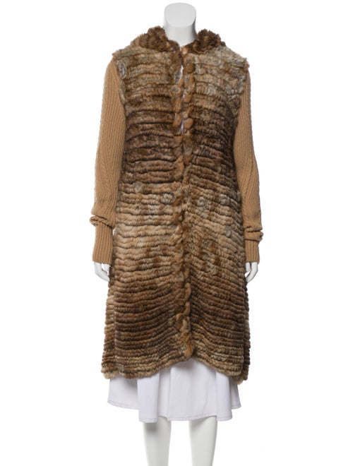 Alexander McQueen Mink Coat Tan