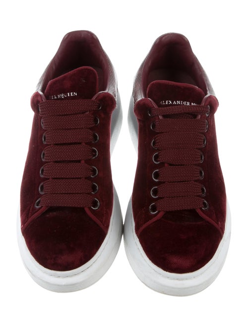 Alexander McQueen Larry Velvet Sneakers - Shoes - ALE83502 | The RealReal