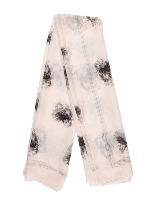 Alexander McQueen Silk Printed Scarf