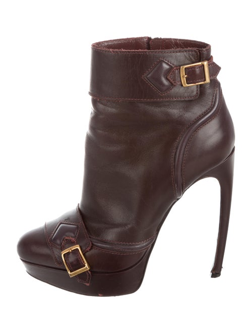 Alexander McQueen Leather Ankle Boots