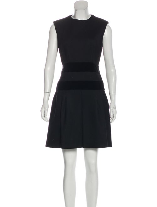 Alexander McQueen Sleeveless Flared Dress Black