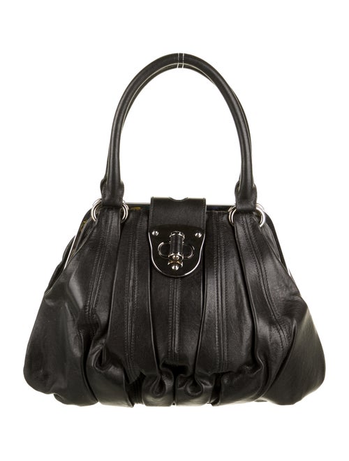 Alexander McQueen Leather Elvie Bag Black