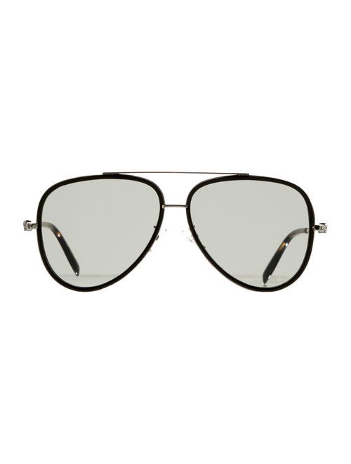 Alexander McQueen Tinted Aviator Sunglasses Black