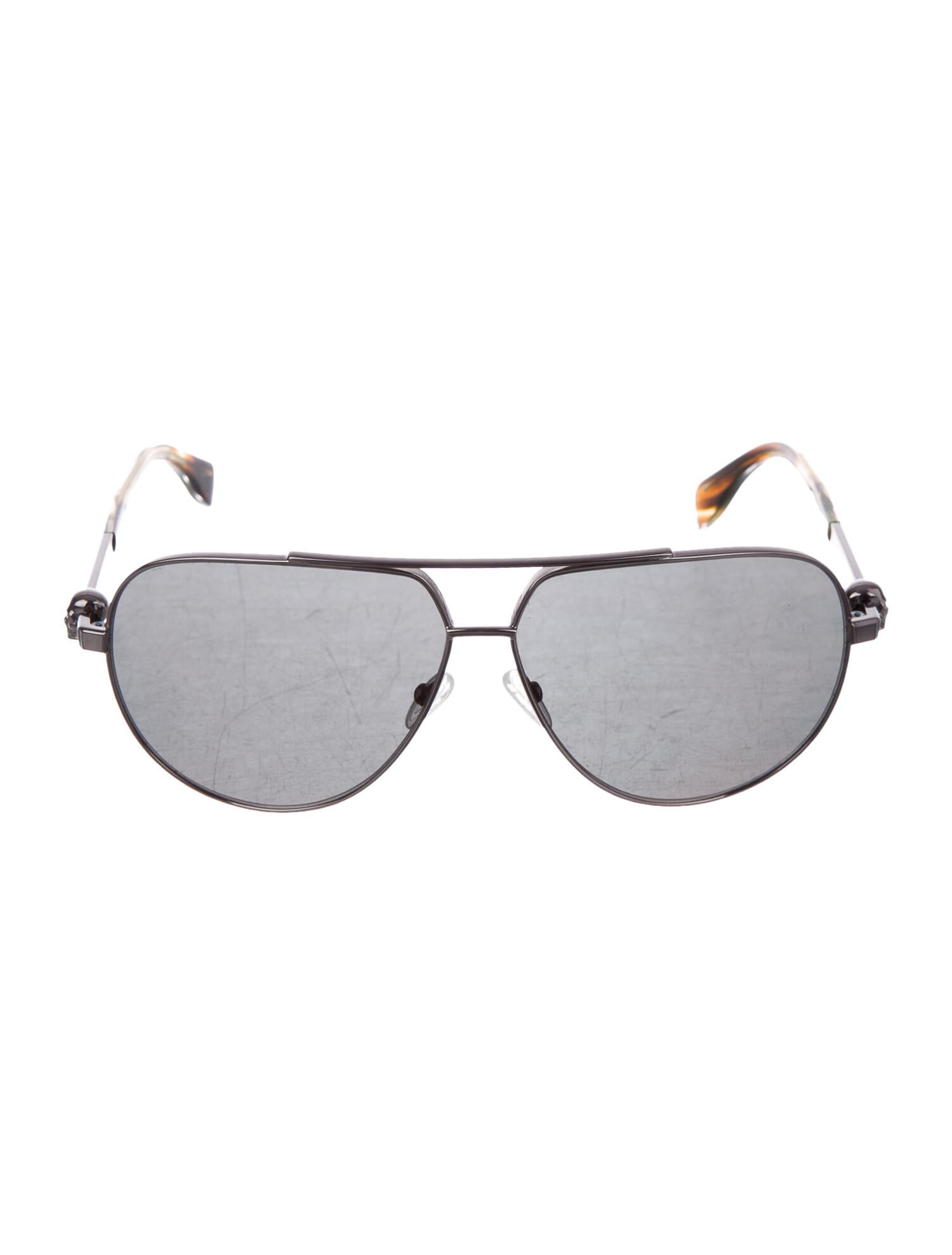 black alexander mcqueen skull wayfarer sunglasses
