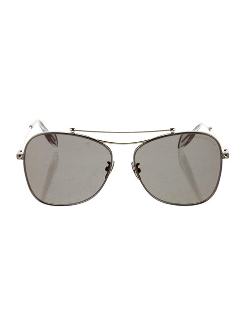 Alexander McQueen Square Tinted Sunglasses Silver