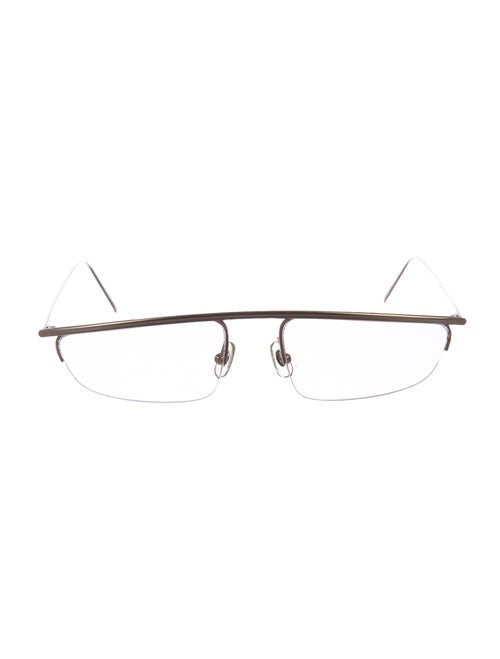Alexander McQueen Titanium Square Sunglasses gold