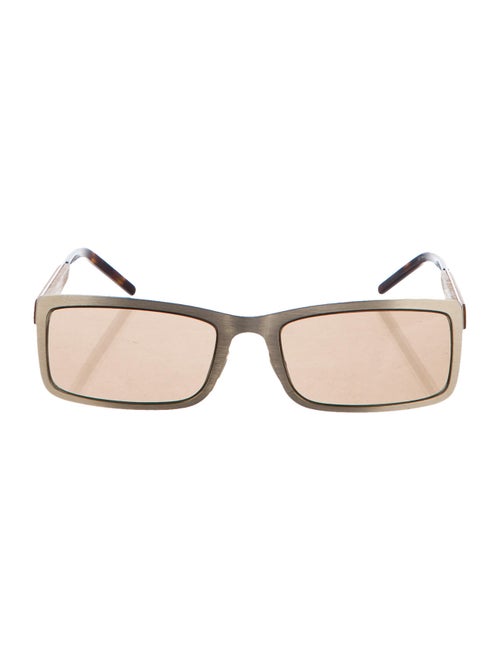 Alexander McQueen Tinted Square Sunglasses gold