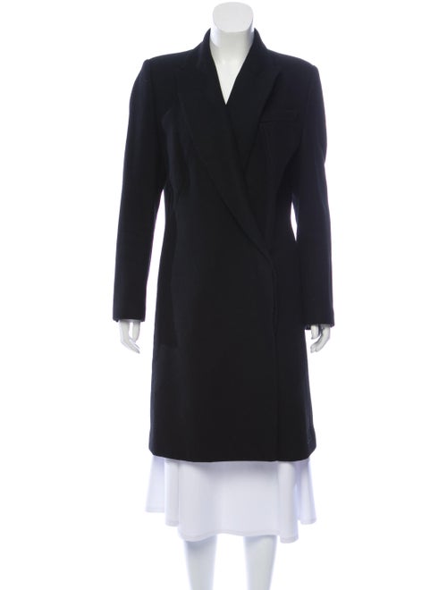 Alexander McQueen Wool Structured Coat Black
