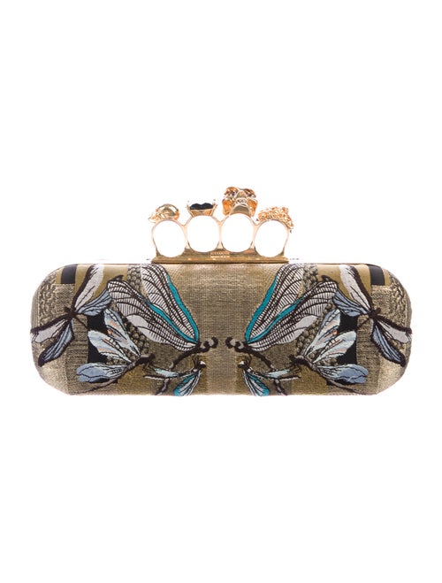 Alexander McQueen Jacquard Knuckle Duster Clutch G