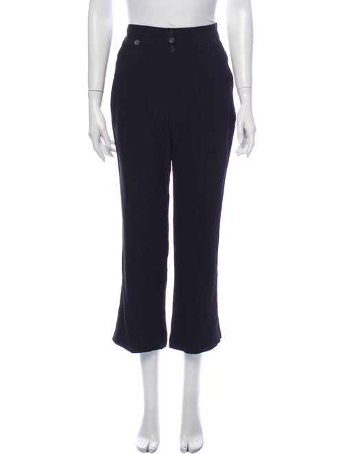 Alexander McQueen Wide Leg Pants Black