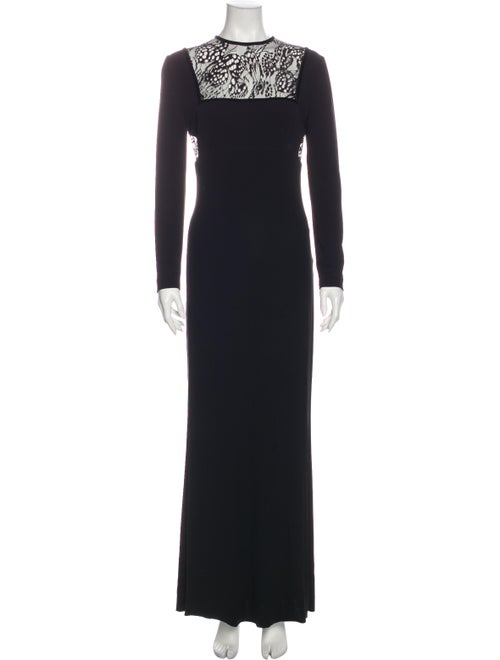 Alexander McQueen 2016 Long Dress Black