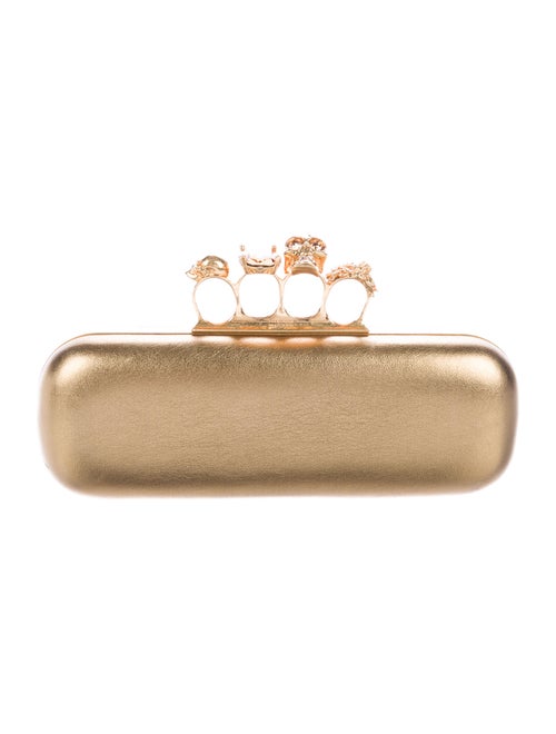 Alexander McQueen Leather Knuckle Duster Clutch Go