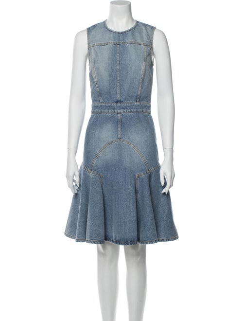 Alexander McQueen 2017 Knee-Length Dress Blue