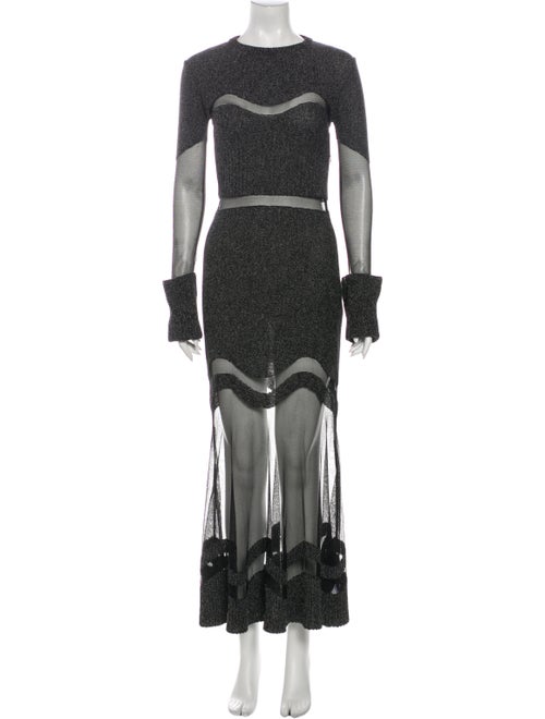 Alexander McQueen Wool Mini Dress Wool