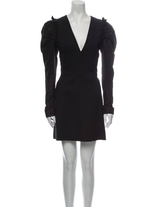 Alexander McQueen Wool Mini Dress Wool