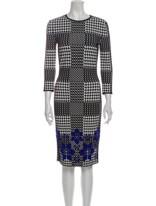 Alexander McQueen Printed Midi Length Dress