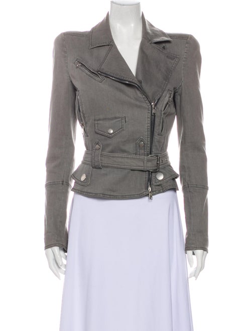 Alexander McQueen Biker Jacket Grey