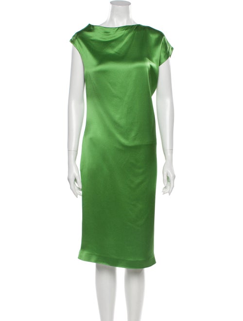 Alexander McQueen 2008 Midi Length Dress Green