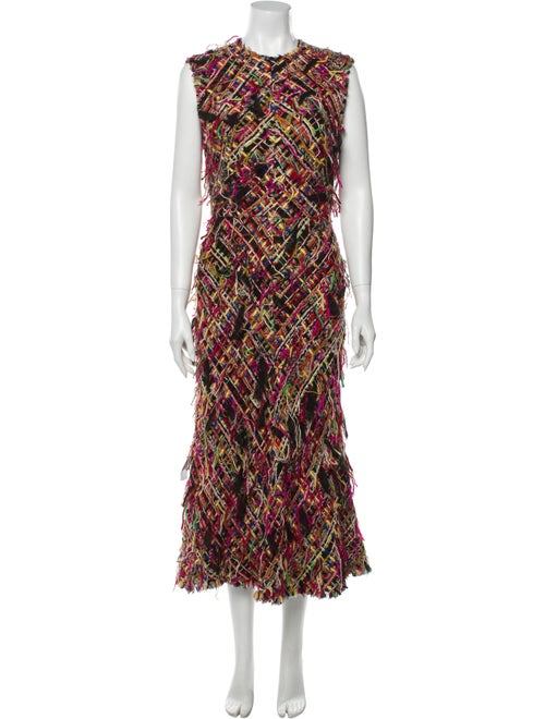 Alexander McQueen 2017 Midi Length Dress Black