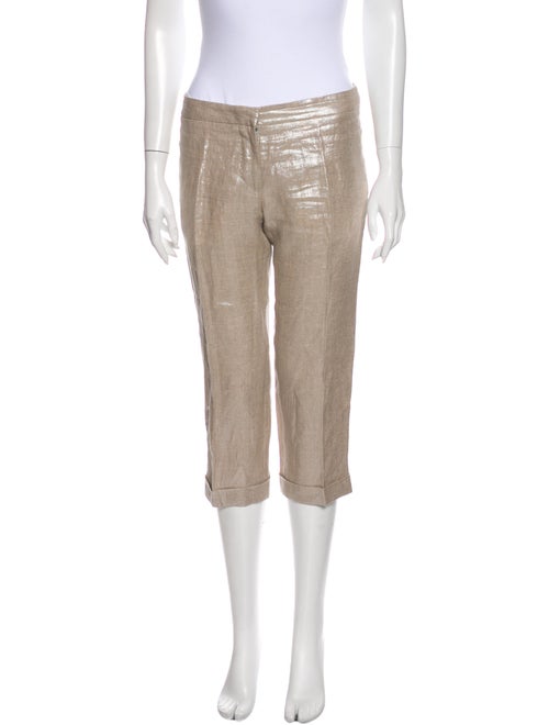 Alexander McQueen Straight Leg Pants Metallic