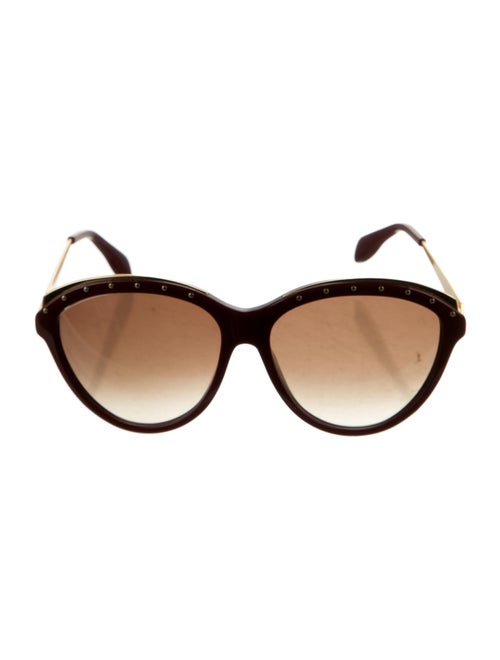 Alexander McQueen Cat-Eye Gradient Sunglasses Red