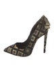 Aleksander Siradekian Printed Bow Accents Pumps