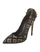 Aleksander Siradekian Printed Bow Accents Pumps