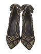 Aleksander Siradekian Printed Bow Accents Pumps