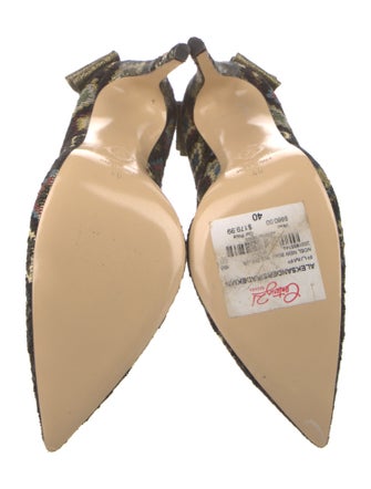 Aleksander Siradekian Printed Bow Accents Pumps