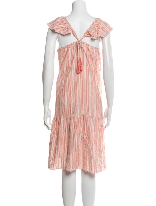 Alessandro Vigilante Striped Midi Length Dress