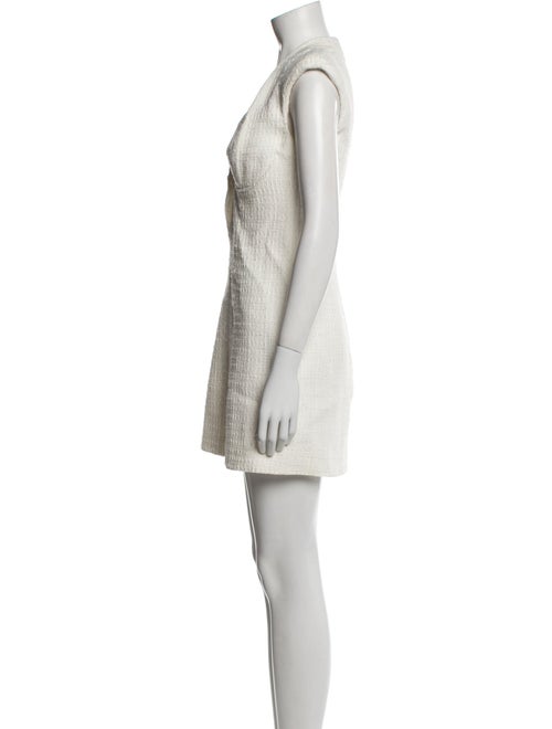 Alessandro Vigilante Plunge Neckline Mini Dress