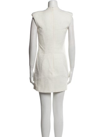 Alessandro Vigilante Plunge Neckline Mini Dress